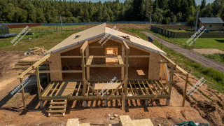 Дом в СНТ Красный Стан одноэтажный 170,3 м² из СИП панелей | фото, отзывы, цена