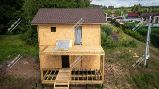 Дом в сельском поселении Рыболовское двухэтажный 92,4 м² из СИП панелей | фото, отзывы, цена