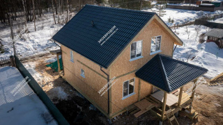 Дом в СНТ Вишенка 2 одноэтажный 130,4 м² из СИП панелей | фото, отзывы, цена