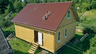 Дом в деревне Лукино, одноэтажный 80 м² из СИП панелей | фото, отзывы, цена