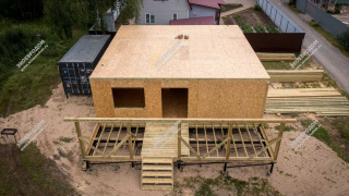 Дом в ТСН Колонтаево Клаб одноэтажный 100 м² из СИП панелей | фото, отзывы, цена