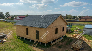 Дом в деревне Соболево одноэтажный 143,4 м² из СИП панелей | фото, отзывы, цена