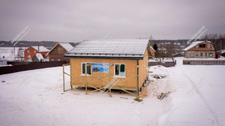 Дом в селе Черкизово одноэтажный 80 м² из СИП панелей | фото, отзывы, цена