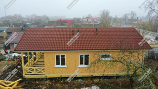 Дом в деревне Юрцово одноэтажный 118,1 м² из СИП панелей | фото, отзывы, цена