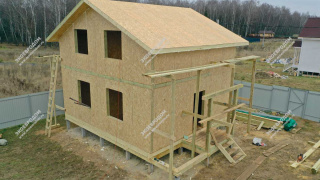 Дом в КП Минаево одноэтажный с мансардным этажом 108,7 м²  из СИП панелей | фото, отзывы, цена