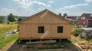 Дом в деревне Соболево одноэтажный 143,4 м² из СИП панелей | фото, отзывы, цена
