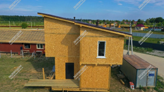 Дом в деревне Новинское одноэтажный 107,4 м² из СИП панелей | фото, отзывы, цена