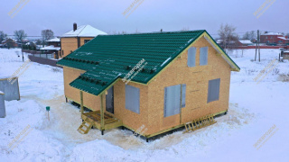 Дом в городе Егорьевске одноэтажный 111,7 м² из СИП панелей | фото, отзывы, цена