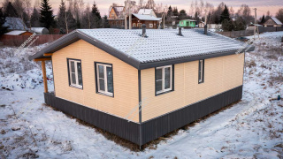 Дом в деревне Шишаиха одноэтажный 78,1 м² из СИП панелей | фото, отзывы, цена