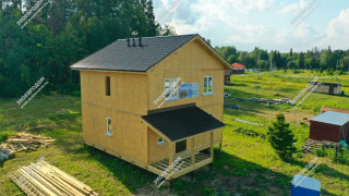 Дом в деревне Троицкое двухэтажный 137,8 м2 из СИП панелей | фото, отзывы, цена