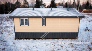 Дом в деревне Шишаиха одноэтажный 78,1 м² из СИП панелей | фото, отзывы, цена