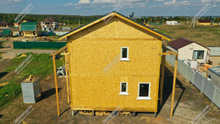 Дом в поселке Воладарского двухэтажный 135,0 м² из СИП панелей | фото, отзывы, цена