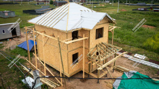 Дом в КП Зыковские дали двухэтажный 131,6 м² из СИП панелей | фото, отзывы, цена