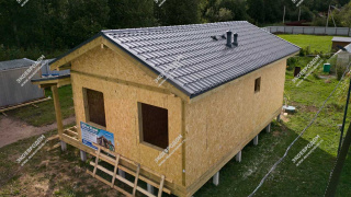 Дом в СНТ Русь одноэтажный 63 м² из СИП панелей | фото, отзывы, цена