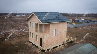 Дом в поселке Дубнево двухэтажный 112,5 м² из СИП панелей | фото, отзывы, цена