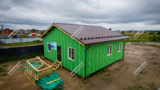 Дом в квартале 30390 одноэтажный 100 м² из СИП панелей | фото, отзывы, цена