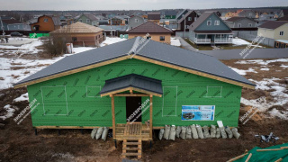 Дом в посёлке Трошково Светлое одноэтажный 124,7 м² из СИП панелей | фото, отзывы, цена