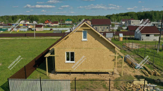 Дом в деревне Сенино одноэтажный 80 м² из СИП панелей | фото, отзывы, цена