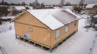 Дом в селе Речицы одноэтажный 145,2 м² из СИП панелей | фото, отзывы, цена