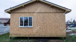 Дом в деревне Белозериха одноэтажный 56,3 м² из СИП панелей | фото, отзывы, цена