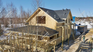 Дом в деревне Долгино двухэтажный 246,7 м² из СИП панелей | фото, отзывы, цена