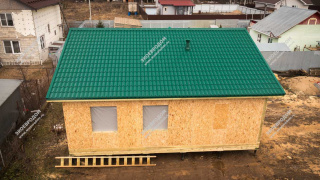 Дом в КП Колонтаево Клаб одноэтажный 100 м² из СИП панелей | фото, отзывы, цена