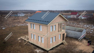 Дом в поселке Дубнево двухэтажный 112,5 м² из СИП панелей | фото, отзывы, цена