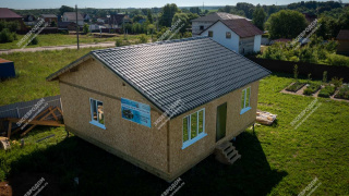 Дом в деревне Шепилово одноэтажный 81 м² из СИП панелей | фото, отзывы, цена