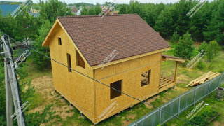 Дом в селе Саввино одноэтажный с мансардным этажом 137,3 м² из СИП панелей | фото, отзывы, цена