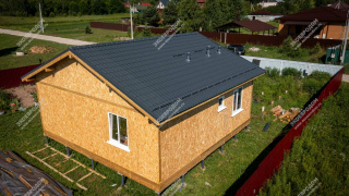 Дом в деревне Шепилово одноэтажный 81 м² из СИП панелей | фото, отзывы, цена