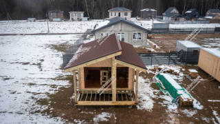 Дом в КП Еловый бор одноэтажный 37,5 м² из СИП панелей | фото, отзывы, цена