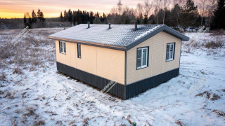 Дом в деревне Шишаиха одноэтажный 78,1 м² из СИП панелей | фото, отзывы, цена