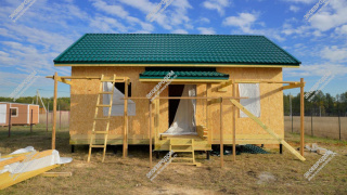 Дом в поселке Новое Карпово одноэтажный 57 м² из СИП панелей | фото, отзывы, цена