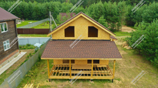 Дом в селе Саввино одноэтажный с мансардным этажом 137,3 м² из СИП панелей | фото, отзывы, цена