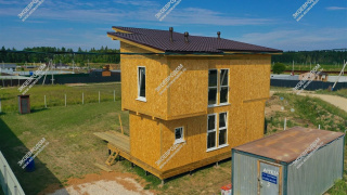 Дом в деревне Новинское одноэтажный 107,4 м² из СИП панелей | фото, отзывы, цена