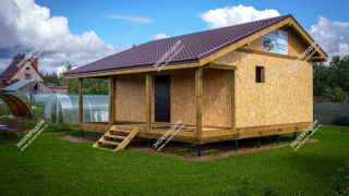 Дом в селе Саввино одноэтажный 64 м² из СИП панелей | фото, отзывы, цена
