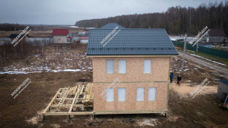 Дом в поселке Дубнево двухэтажный 112,5 м² из СИП панелей | фото, отзывы, цена