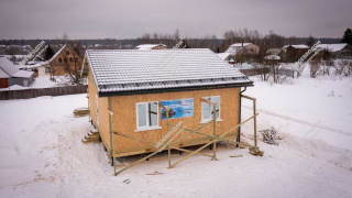Дом в селе Черкизово одноэтажный 80 м² из СИП панелей | фото, отзывы, цена