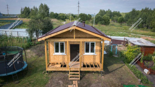 Дом в деревне Бухторма одноэтажный 52,5 м² из СИП панелей | фото, отзывы, цена