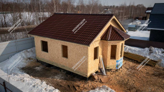 Дом в квартале 30390 одноэтажный 70 м² из СИП панелей | фото, отзывы, цена