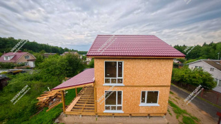 Дом в СНТ Кристалл-5 двухэтажный 132,8 м² из СИП панелей | фото, отзывы, цена