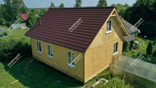 Дом в деревне Лукино, одноэтажный 80 м² из СИП панелей | фото, отзывы, цена