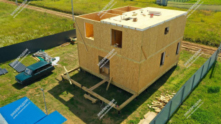Дом в ИЖС Сказка-6 двухэтажный 160,0 м² из СИП панелей | фото, отзывы, цена