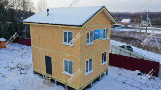 Дом в СНТ Зорька двухэтажный 144 м² из СИП панелей | фото, отзывы, цена