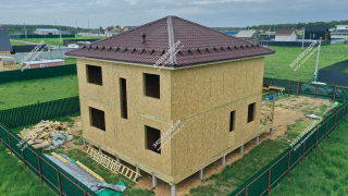 Дом в деревне Минаево двухэтажный 183,4 м² из СИП панелей | фото, отзывы, цена