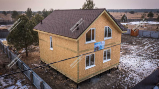 Дом в СНТ Сосновый Бор двухэтажный 132,7 м² из СИП панелей | фото, отзывы, цена
