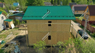 Дом в СТ Березка-3 двухэтажный 155,9 м² из СИП панелей | фото, отзывы, цена