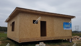 Дом в Парфентьево, одноэтажный 100,1 м² из СИП панелей | фото, отзывы, цена