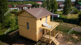 Дом в сельском поселении Рыболовское двухэтажный 92,4 м² из СИП панелей | фото, отзывы, цена