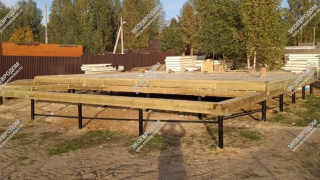 Дом в деревне Первомайка одноэтажный с мансардным этажом 234,2 м² из СИП панелей | фото, отзывы, цена